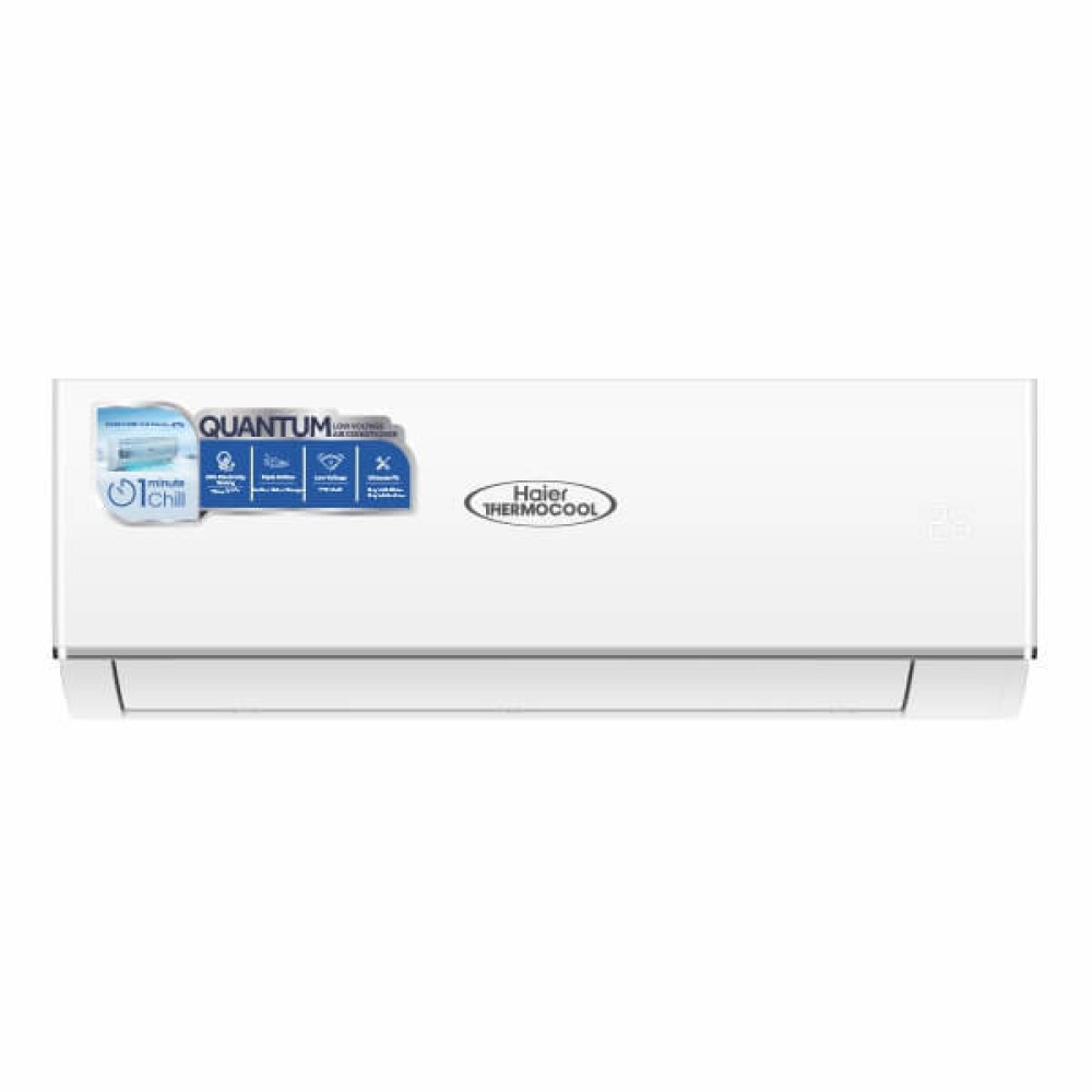 Haier Thermocool 1.5HP Quantum AC HSU-12CFQE-QW01 – Instant Chill, Low Voltage & Energy Saving, White