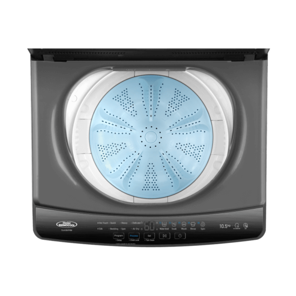 Haier Thermocool TLA080-FYS6 8Kg Top Load Fully Automatic Washing Machine – Anti-Bacterial Pulsator