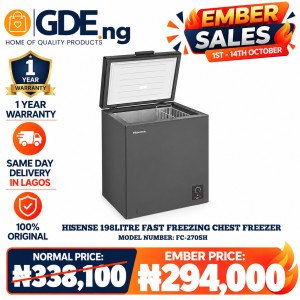 Hisense Chest Freezer 198L Silver (FC-270SH)