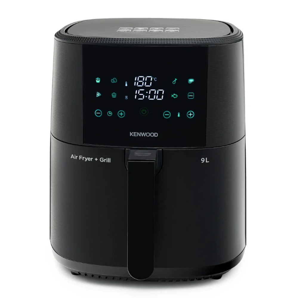 Kenwood 9L Digital Air Fryer with Grill – 1500W, Touch Display & 8 Presets – HFP92.000BK