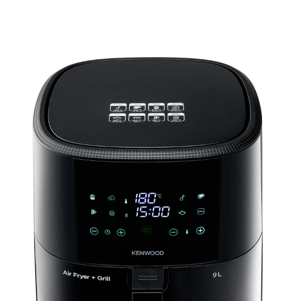Kenwood 9L Digital Air Fryer with Grill – 1500W, Touch Display & 8 Presets – HFP92.000BK