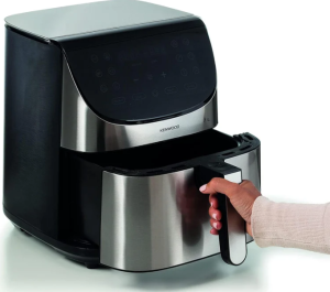 Kenwood Digital Air Fryer XXXL 7L – 1800W – Max Crisp Function + Multifunction Cooking – Silver/Black (HFM80)