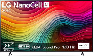 LG TV 86 Inch NanoCell 4K Smart with AI Magic Remote