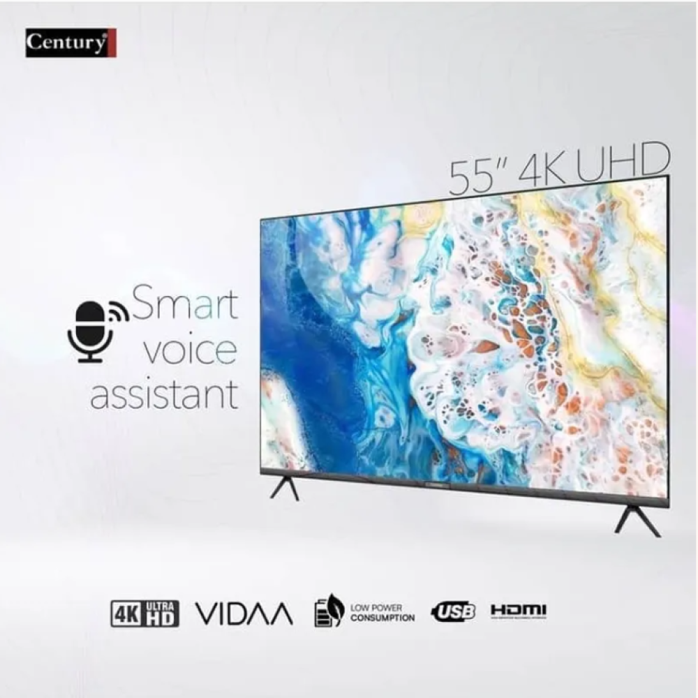Century 55” Smart TV (VIDAA U5) – 4K UHD LED CTV-55V with Netflix, YouTube, Showmax