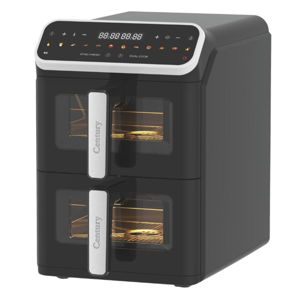 Century Double Stack Air Fryer 6L + 6L – CAF-8340F (Digital, 3000W)