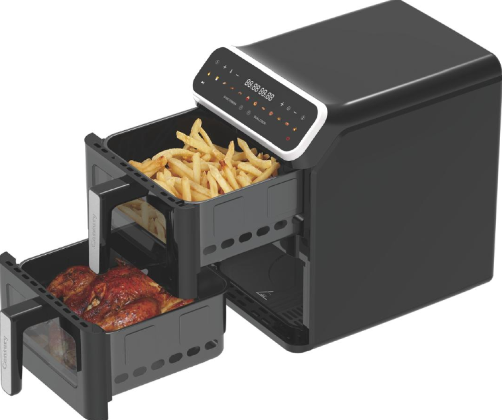 Century Double Stack Air Fryer 6L + 6L – CAF-8340F (Digital, 3000W)