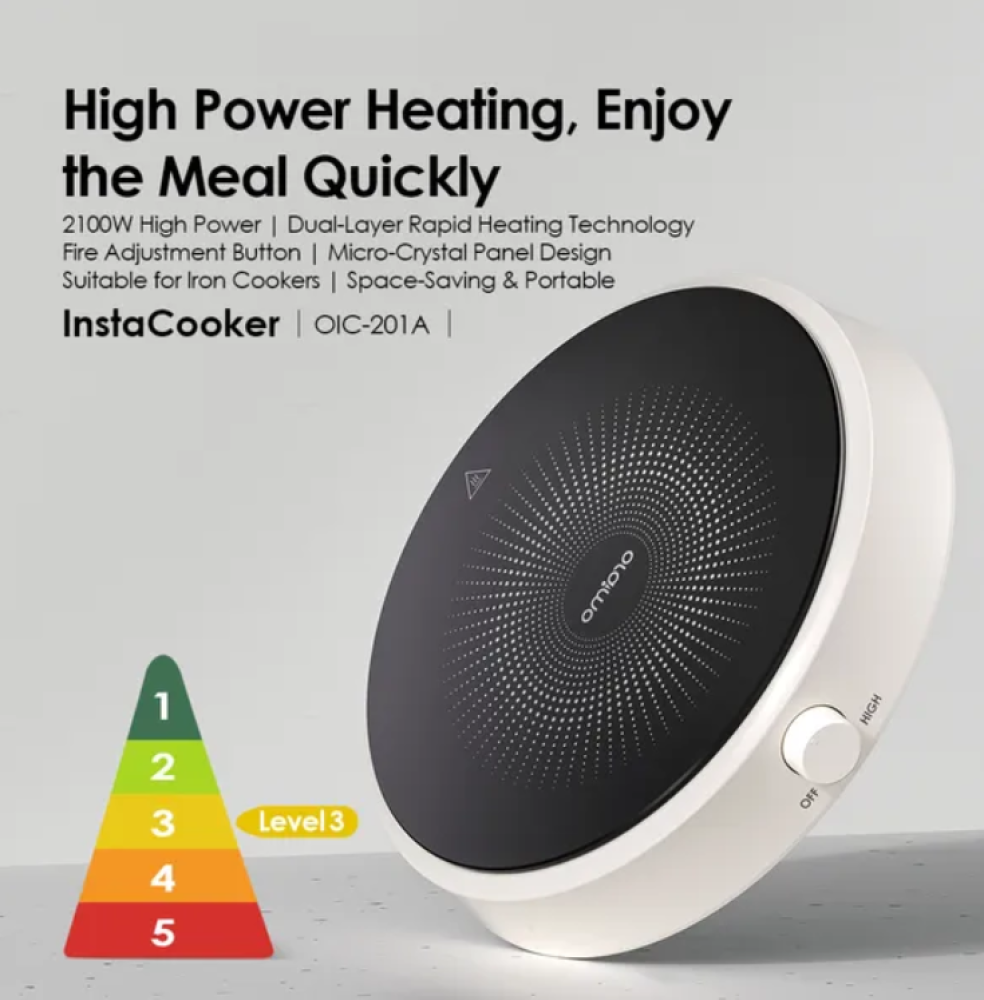 Oraimo InstaCooker OIC-201A – 2100W Portable Induction Cooker with Precise Heat Control