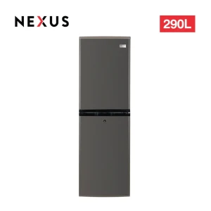 Nexus NX-290 290-Litre Double Door Refrigerator – Inox Finish, MaxxFresh Crisper Box, Toughened Glass Shelves
