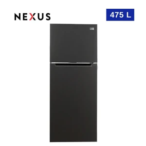 Nexus 475L Double Door Refrigerator – NX-540NFBI Black Inox (A+ Energy + Frost-Free + XXL Storage)