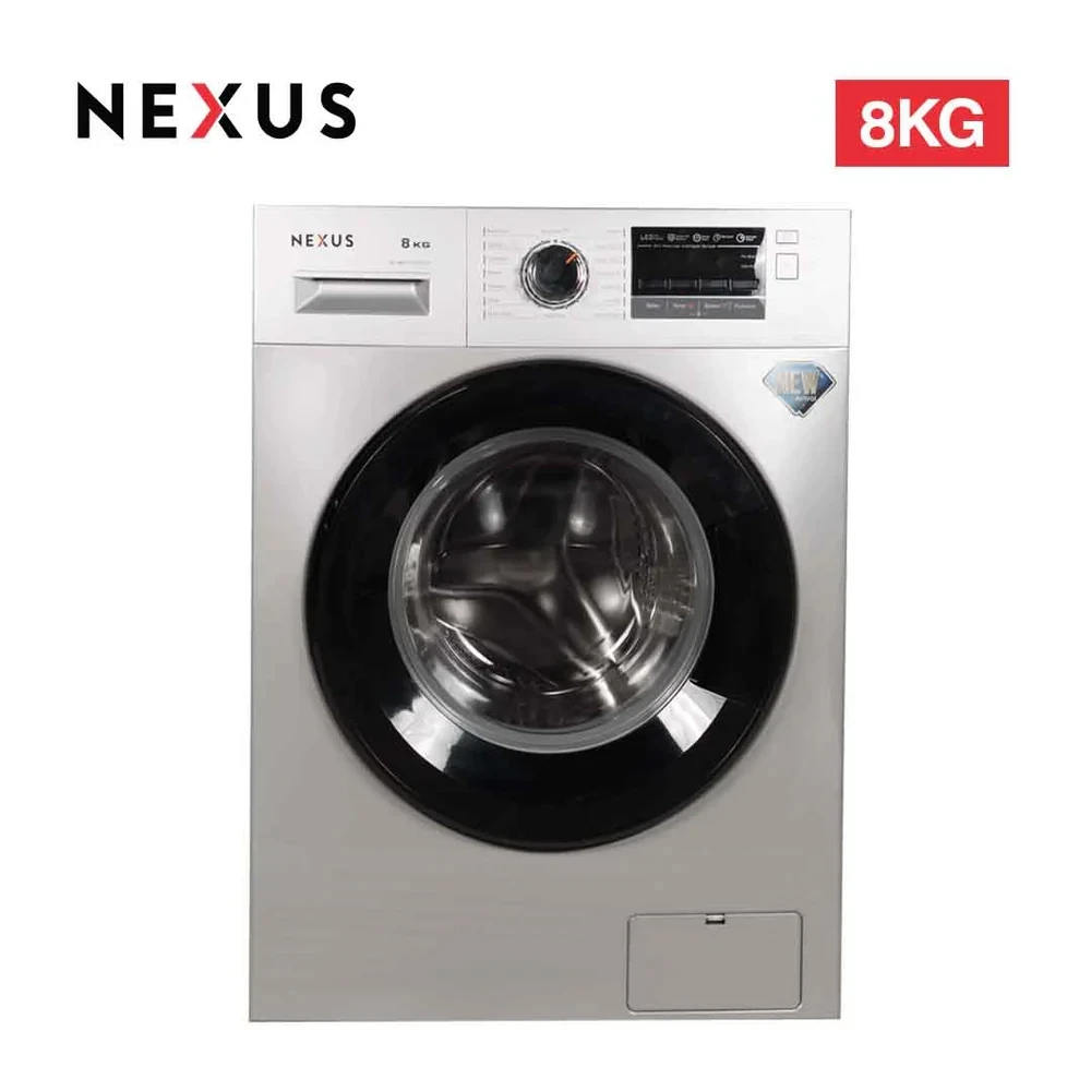 Nexus 8KG Front Load Washing Machine NX-WM-FL08MLPM3W – Fully Automatic & Efficient