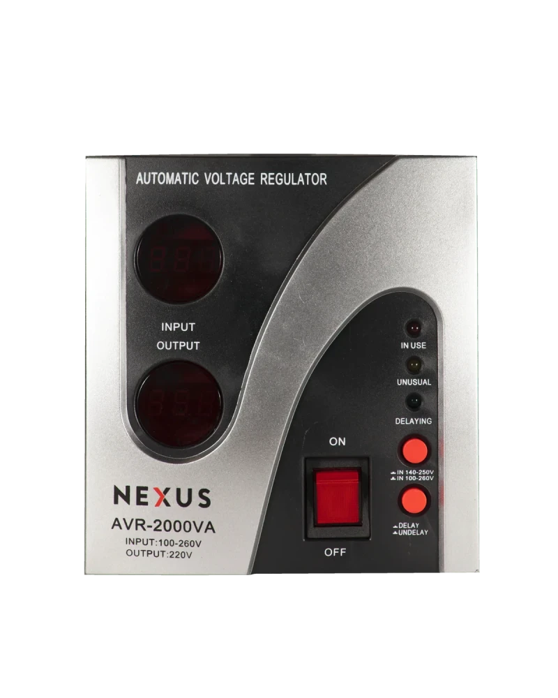 NEXUS AVR2000 2000VA Automatic Voltage Stabilizer – LED Display & Delay Function