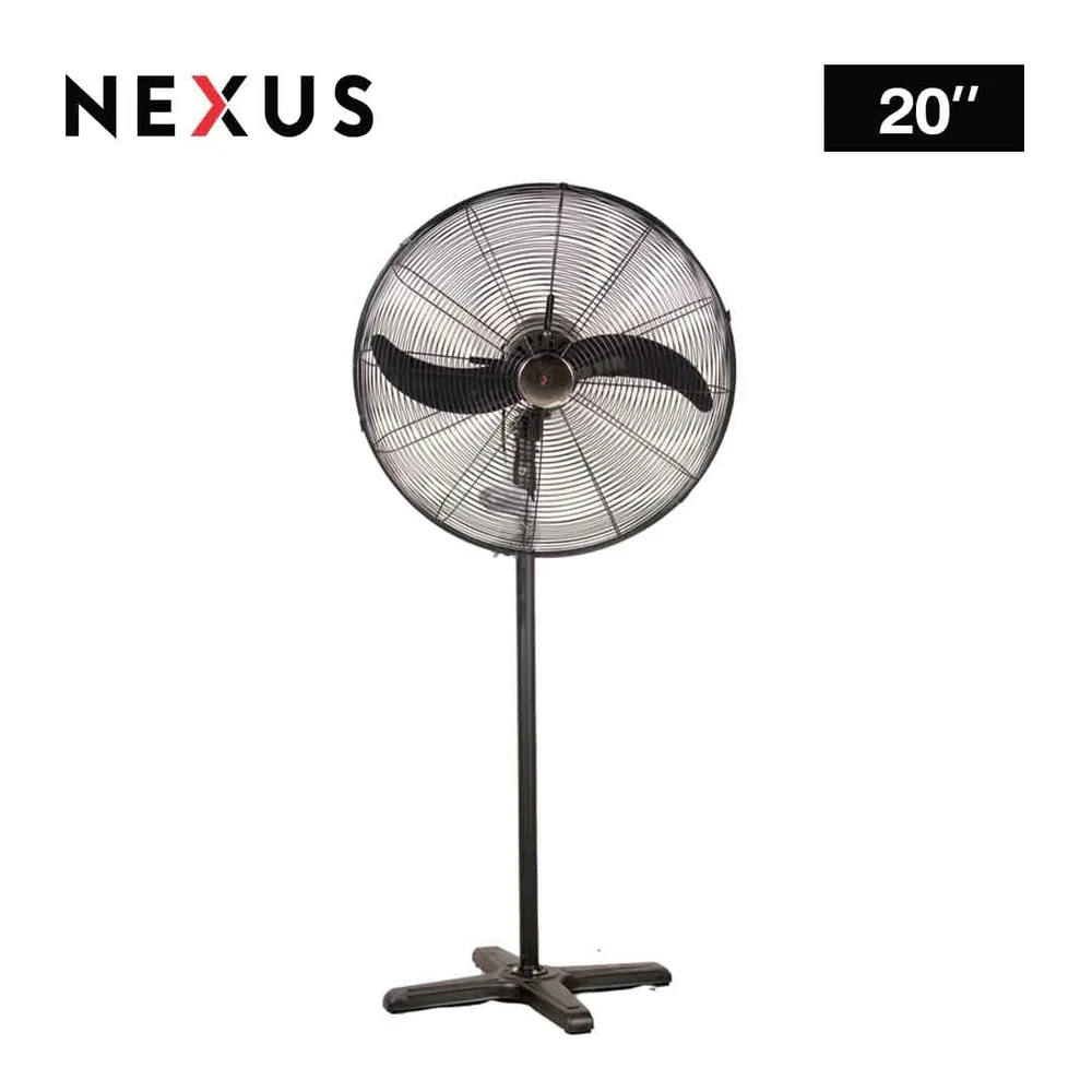 NEXUS NX-IF4820B 20” Industrial Fan – High-Speed Adjustable Black Fan