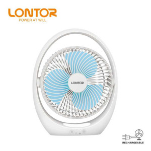 LONTOR 7INCH MINI TABLE RECHARGEABLE FAN CTL-MF030-7