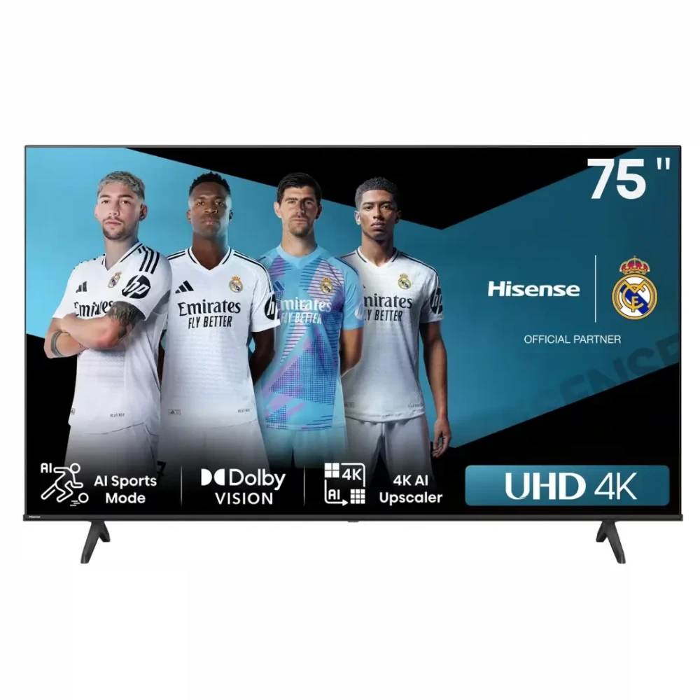 Hisense 75 Inch A6N UHD 4K Smart TV – VIDAA OS, Dolby Vision & DTS Sound
