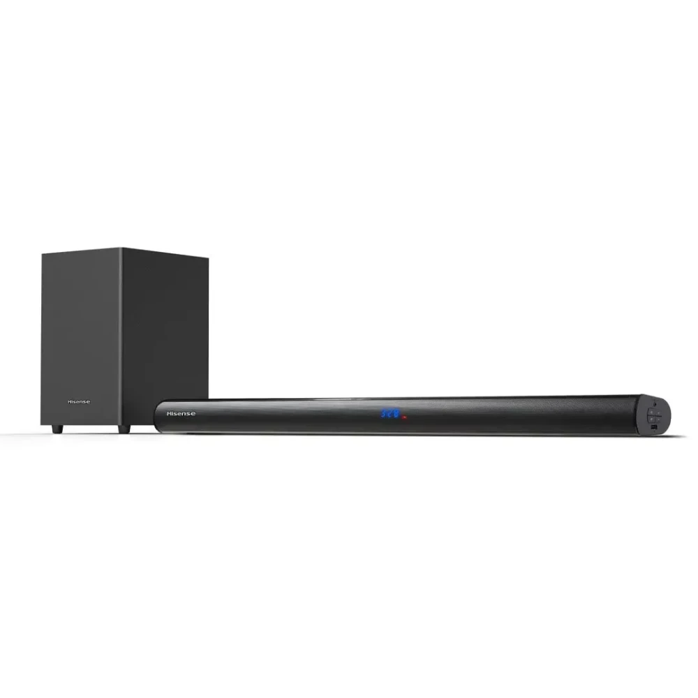 Hisense HS212 2.1Ch Soundbar with Wireless Subwoofer – 120W Powerful Bass