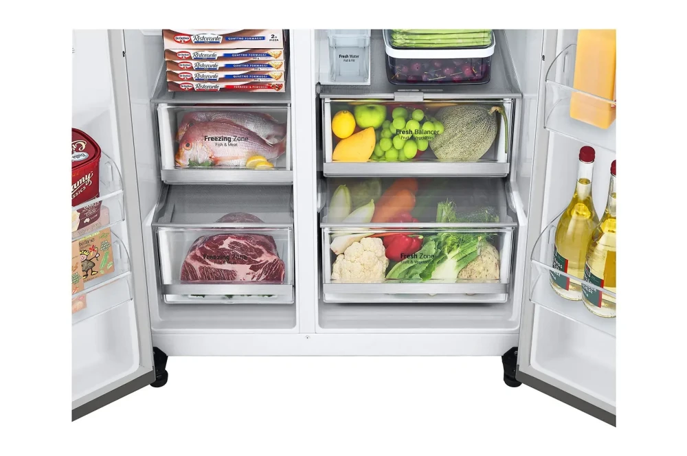 LG 674L Side by Side Refrigerator (GC-X257CSES) – InstaView Door-in-Door™, Smart Inverter, Hygiene Fresh+