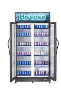 Hisense 758L Showcase Double Door Refrigerator (99FC-FL) – Beverage Display Cooler, R600a