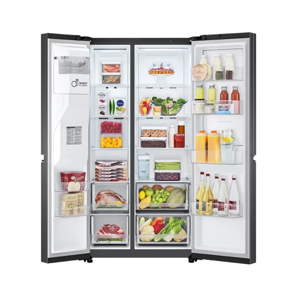 LG 684L Side by Side Refrigerator (GC-J257FQKW) – UVnano® Water Dispenser, Door-in-Door, Smart Inverter