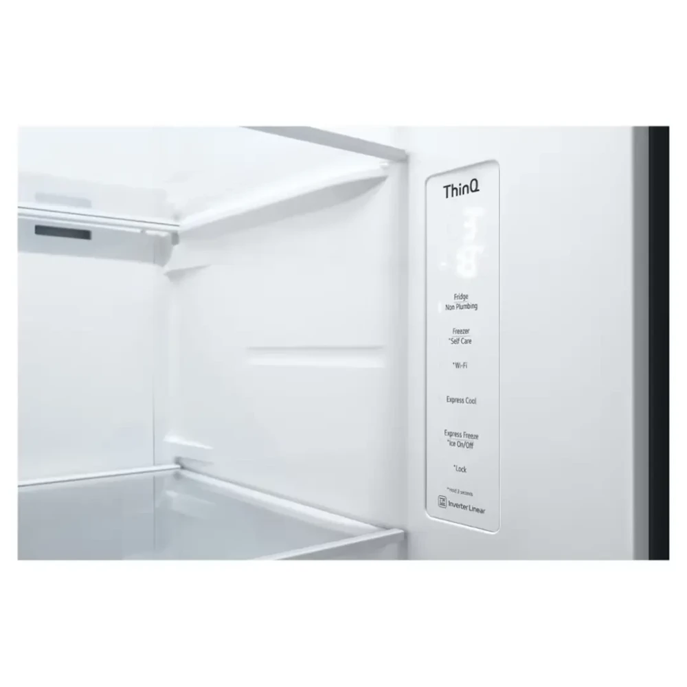 LG 684L Side by Side Refrigerator (GC-J257FQKW) – UVnano® Water Dispenser, Door-in-Door, Smart Inverter