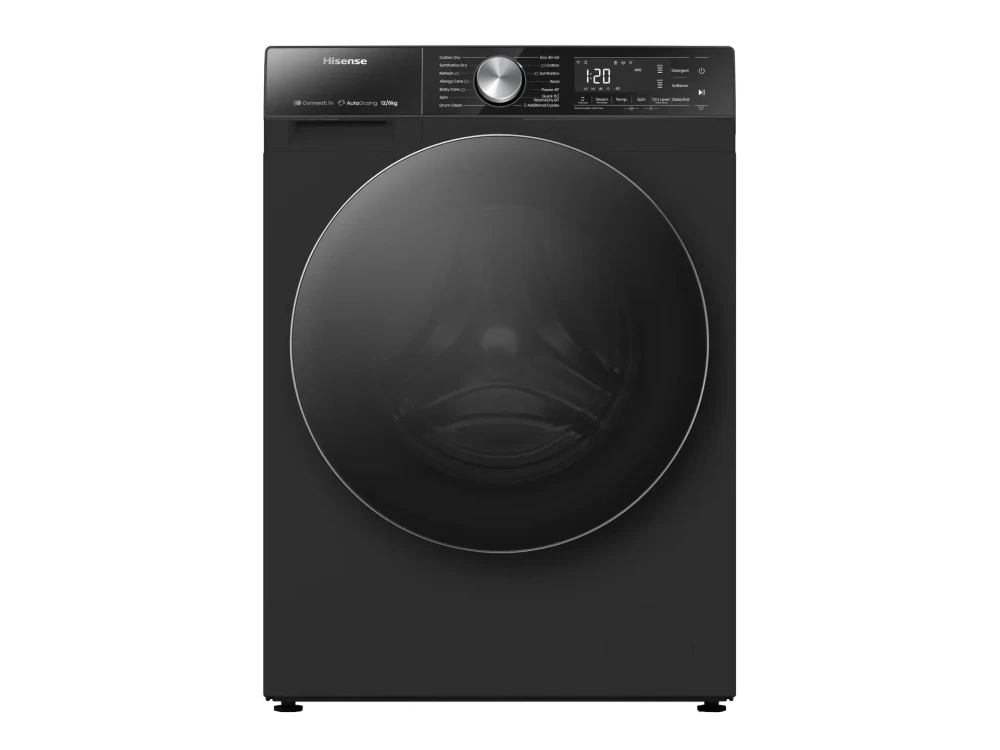 Hisense 12/8KG Front Load Washer Dryer (WD5S1245BB) – Inverter, Steam & Smart Was