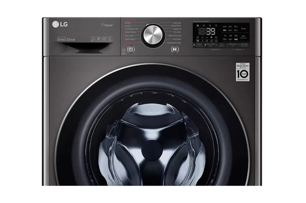 LG Front Load Wash & Dry 9/5KG (F2V5FGPYJE) Washing Machine – AI DD™, TurboWash™, Steam+™