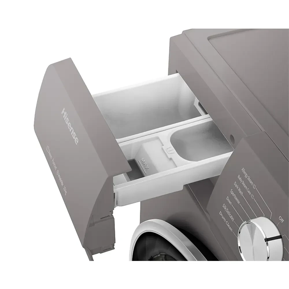 Hisense Front Load Wash & Dry 10/6KG (WD3Q1043BT) Washing Machine – Inverter, Steam Care, Quick Wash