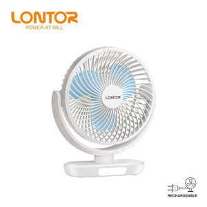 LONTOR 6INCH MINI TABLE RECHARGEABLE FAN CTL-MF027-6