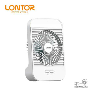 LONTOR 5INCH RECHARGEABLE MINI TABLE FAN