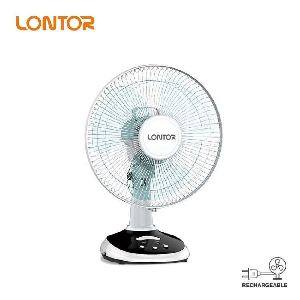 LONTOR 12INCH RECHARGEABLE TABLE FAN CTL-CF025-12