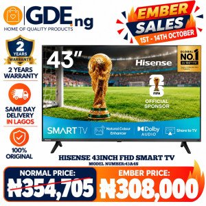 Hisense TV FHD 43 Inch A4S Smart TV