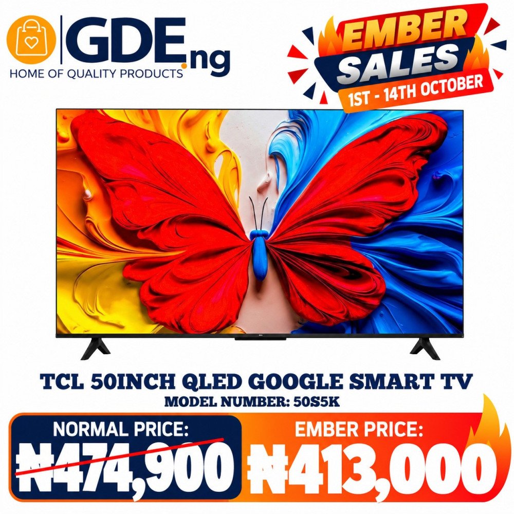 TCL 50 Inch QLED Google TV 50S5K Slim Smart TV