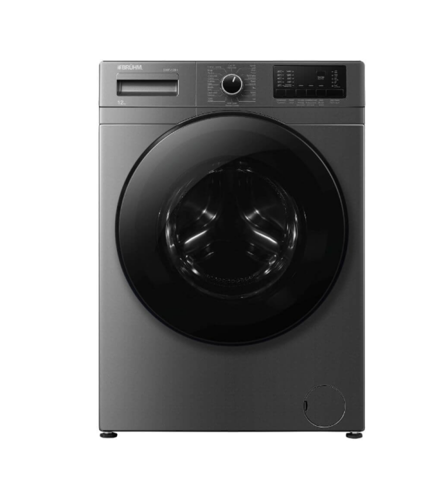 Bruhm 12KG Front Load Inverter Washing Machine – BWF-120H | 1400rpm, Antibacterial Seal
