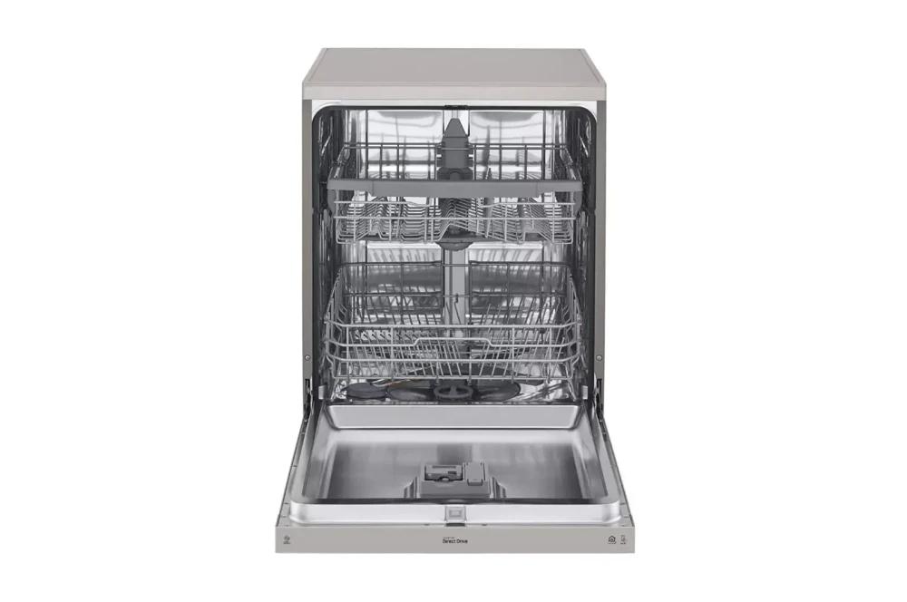 LG QuadWash TrueSteam Dishwasher – Platinum Silver, 9.9L Water Consumption, Inverter Direct Drive – DFC532FP