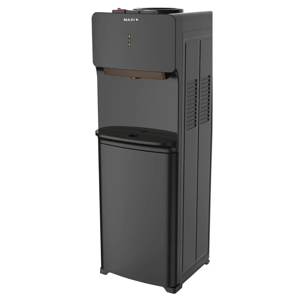 Maxi Water Dispenser 1663S W Floor Standing Dispenser with 3 Faucets and Child Safety Lock