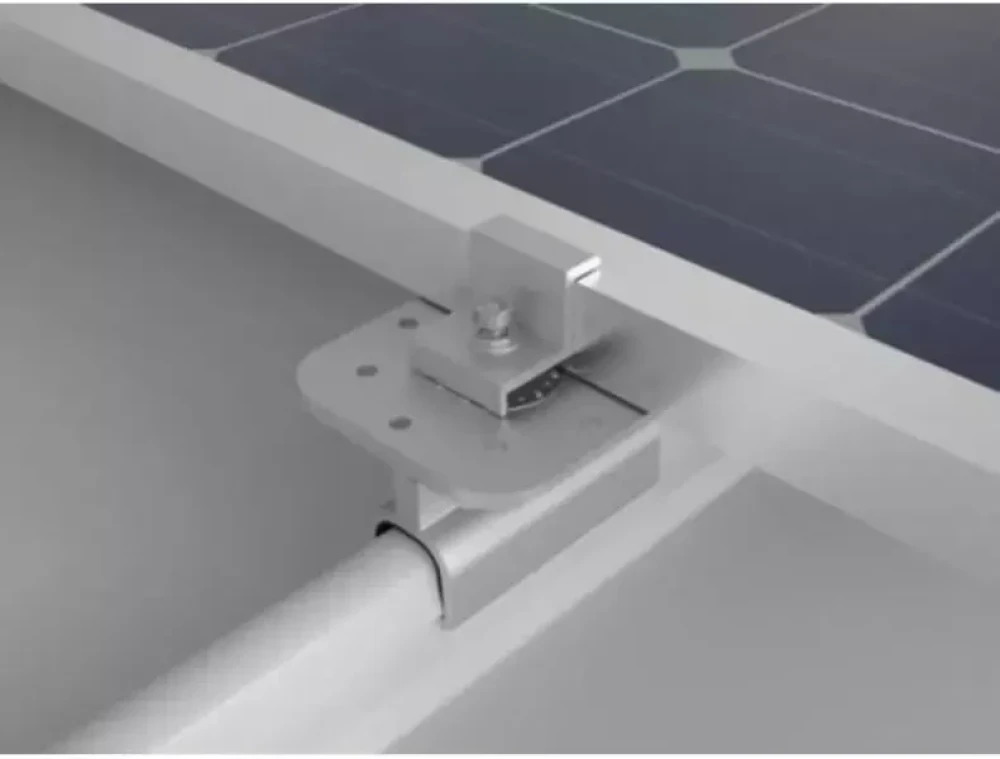 Metal Roof Mounting System for Solar Panels Holds 8 Panels per Set