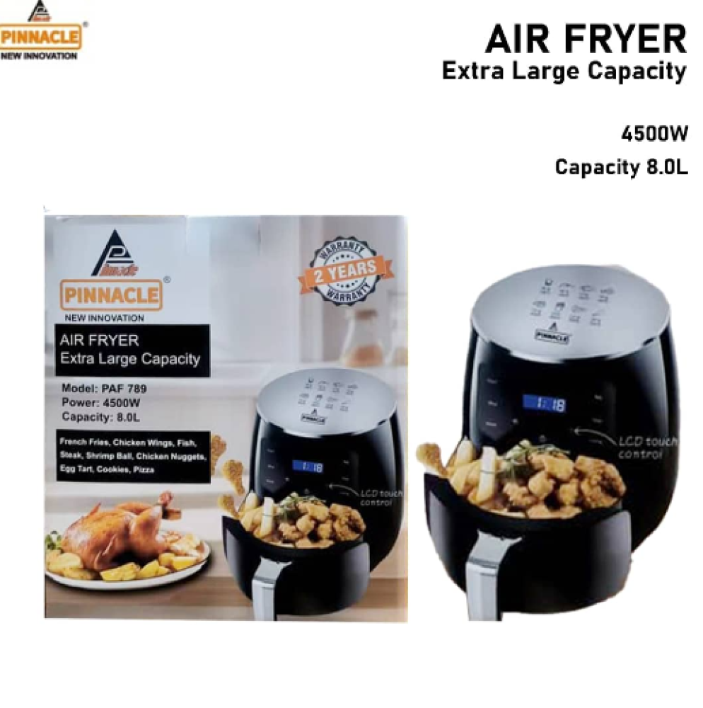 Pinnacle Air Fryer PAF 789 8.0L 4500W Extra Large Capacity