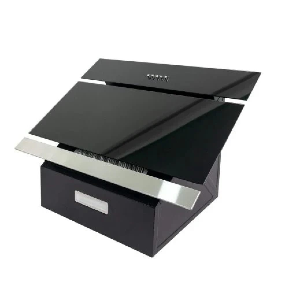 Royal 60cm Angled Kitchen Hood RBCH60MJ76 Black Glass