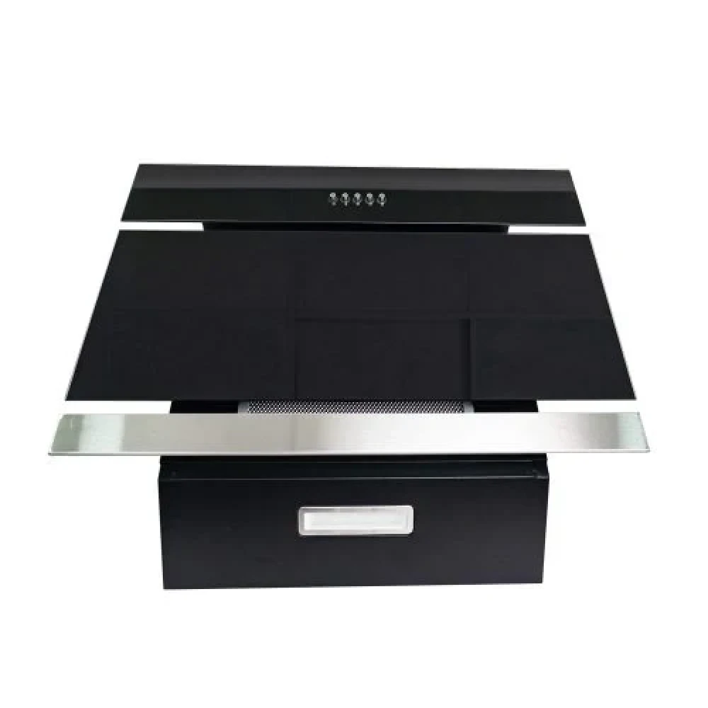 Royal 90cm Angled Kitchen Hood RBCH60MJ76 Black Glass