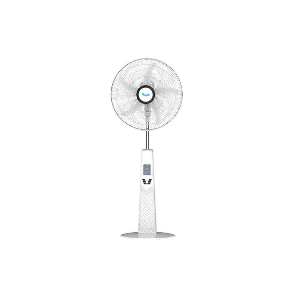 Royal 18” Rechargeable Fan RRF59H18W with Remote, LED Lighting, and USB