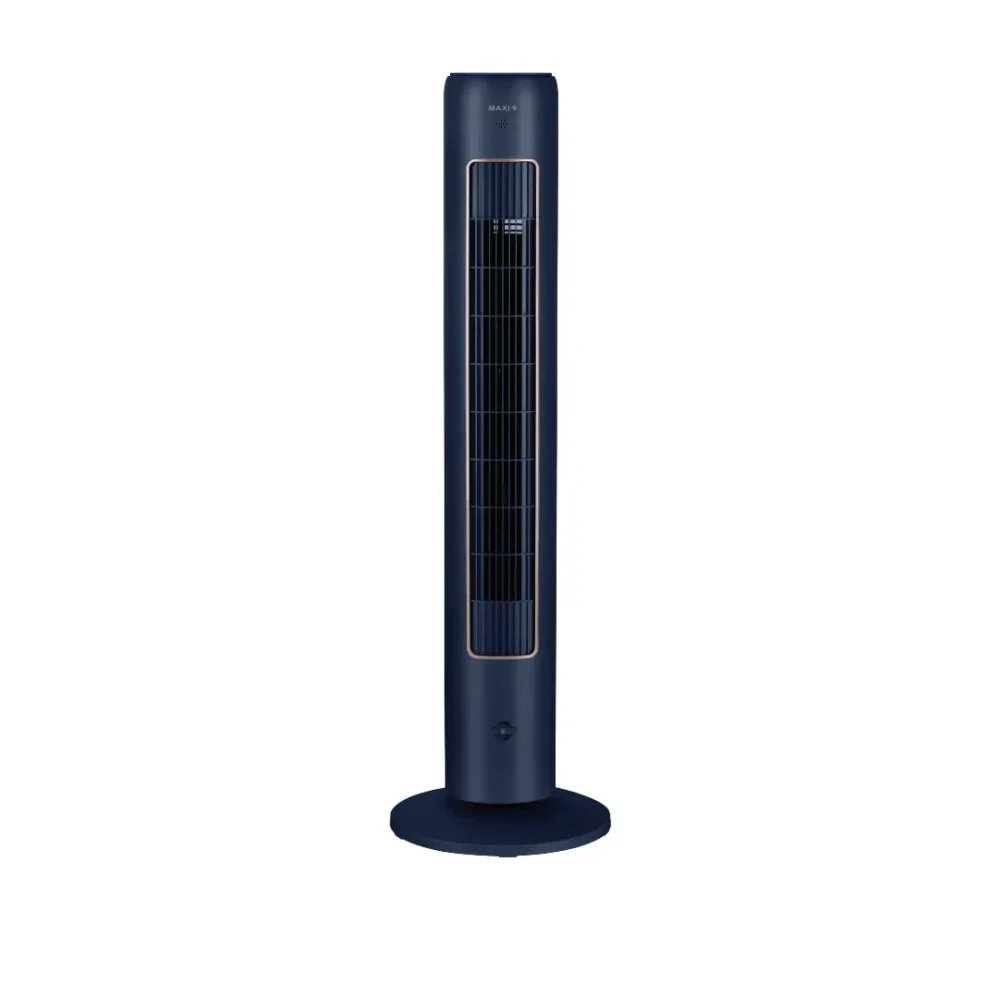 Maxi 10-21CR Tower Fan 43" Blue - Sleek Oscillating Bladeless Column Fan