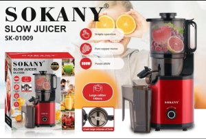 Sokany SK-01009 Slow Juicer 800W Wide Chute Cold Press