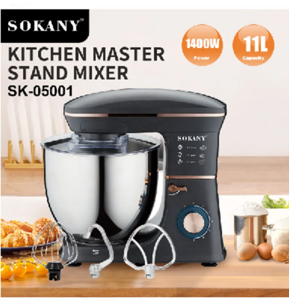 Sokany SK-05001 Kitchen Master Stand Mixer 11L 1400W
