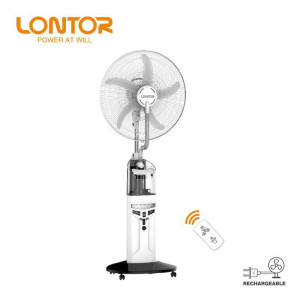 LONTOR 18INCH AC/DC WATER MIST RECHARGEABLE FAN