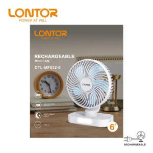 Lontor 6 Inch Rechargeable Mini Fan| CTL-MF032-6
