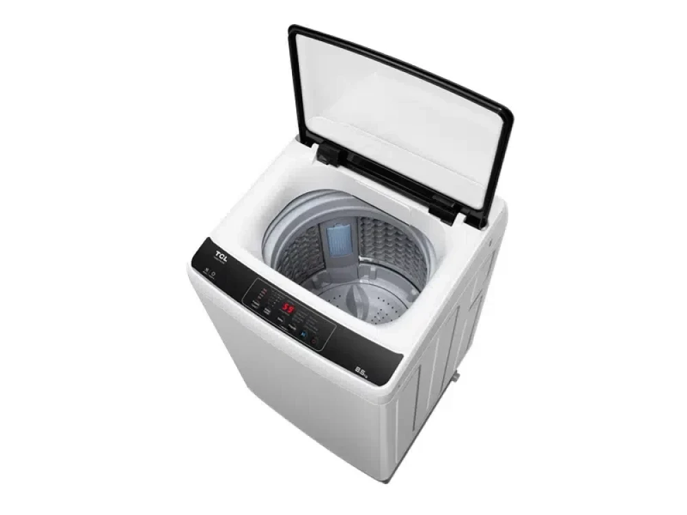 TCL 8KG Top Load Washing Machine – Grey (F708TL), PDS Pre-dissolution, Drum Clean, LED Display