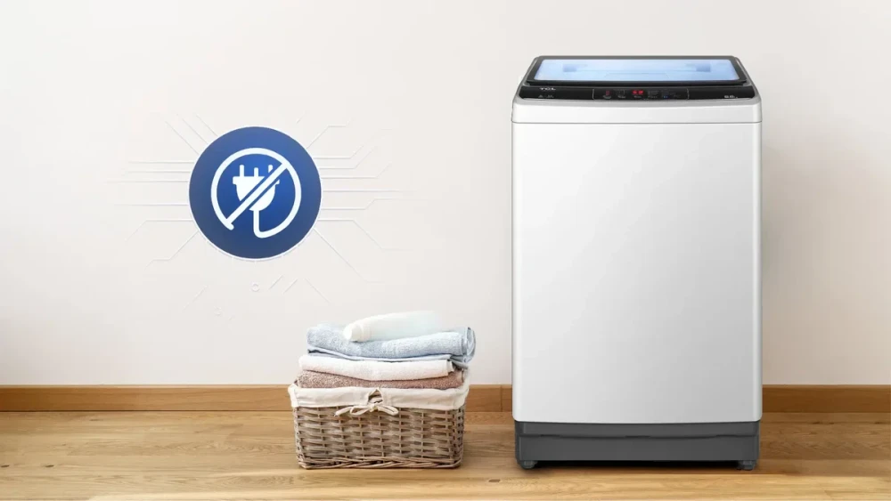 TCL 8KG Top Load Washing Machine – Grey (F708TL), PDS Pre-dissolution, Drum Clean, LED Display