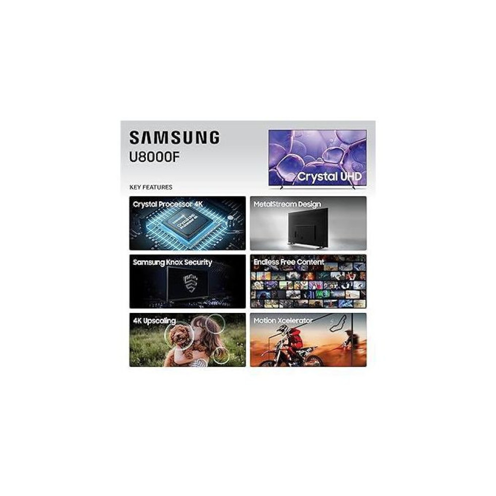 Samsung UA55U8050FUXKE 55-Inch 4K UHD Smart TV – Metalstream, Q-Symphony, Black