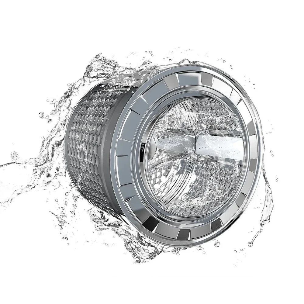 TCL 8KG Front Load Washing Machine (P608FLS) – Silver | Digital Inverter, Drum Clean, Heat Sterilization