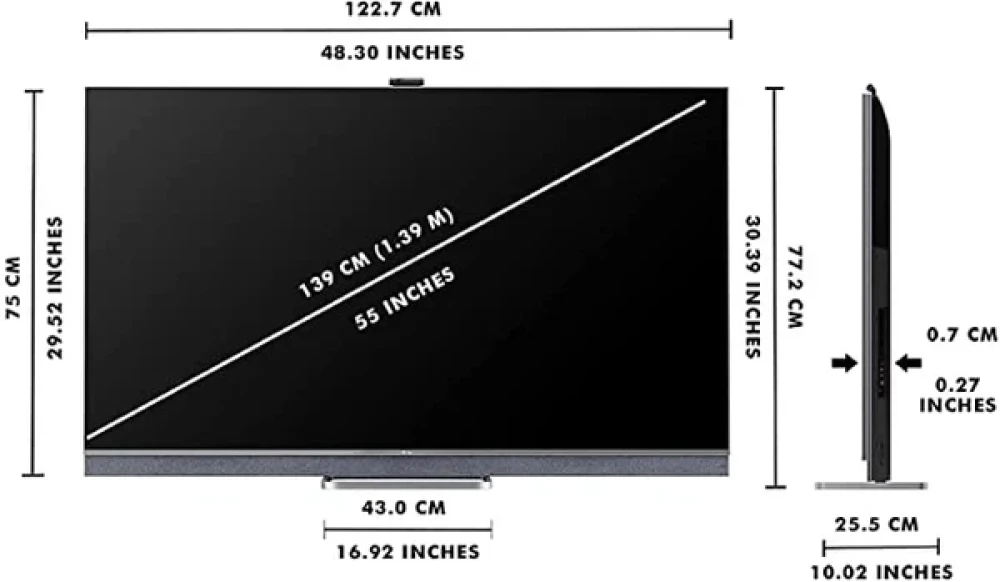 TCL 55-Inch C825 4K Mini-LED QLED Android TV – Dolby Vision IQ, IMAX Enhanced