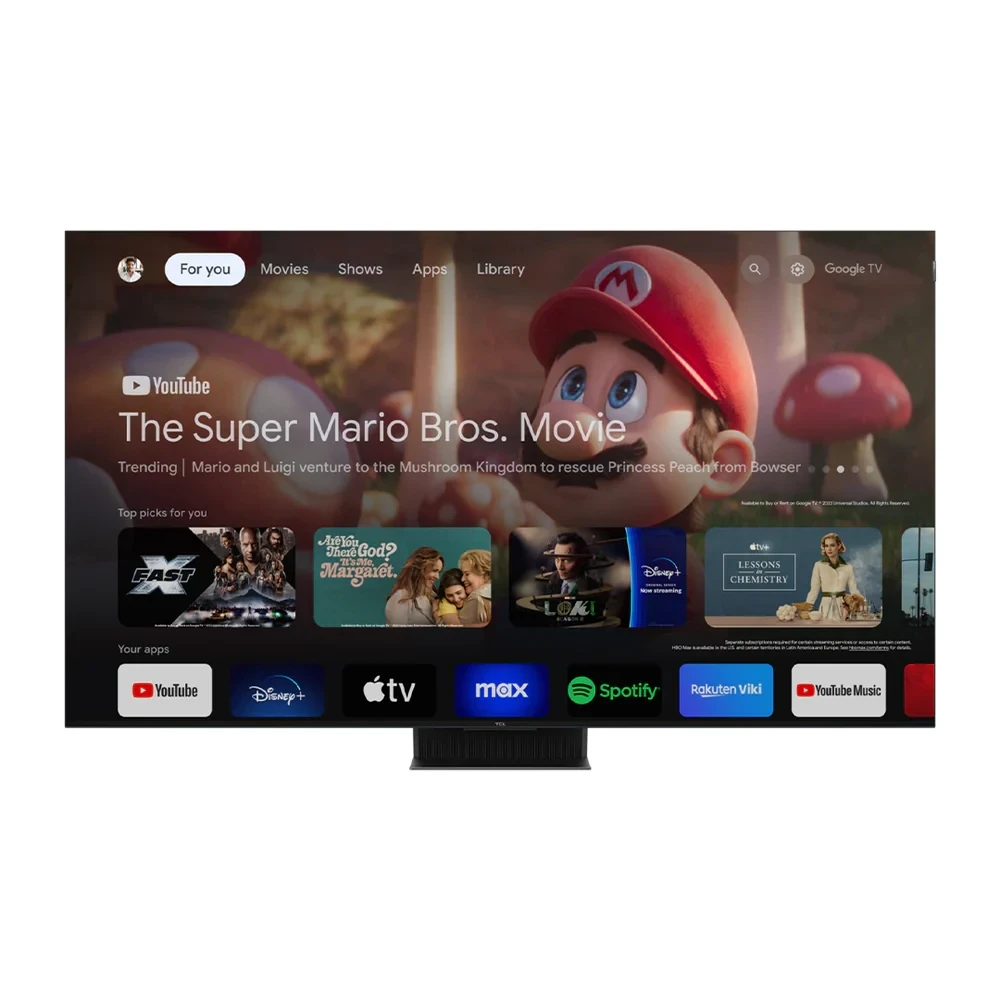 TCL 75C855 75-Inch QD-Mini LED 4K UHD Google TV – 144Hz, 3500 nits, Dolby Vision IQ & Onkyo 2.1.2 Sound